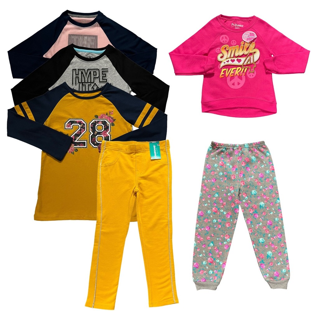 Little Girls Sweatshirt Leggings Pants Long Sleeve‎ Tees Outfit Sz Set 5T Multi
